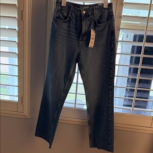 Zara Dark Blue Straight Leg Women's Jeans